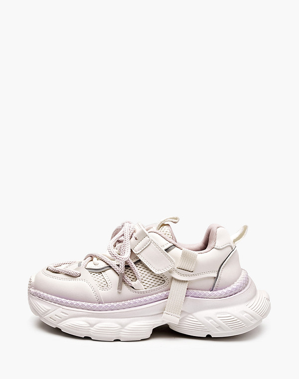 234-511021-0207 Полуботинки для активного отдыха девичьи текстиль-и.кожа/текстиль молочн, Mascotte JUNIOR