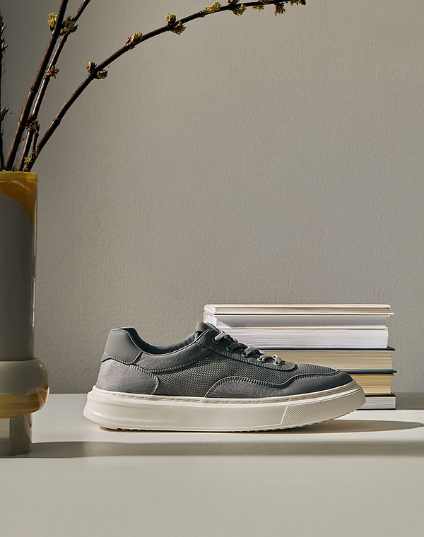 234-513722-0210 Полуботинки для активного отдыха мужские текстиль/текстиль серый, Lite by Mascotte