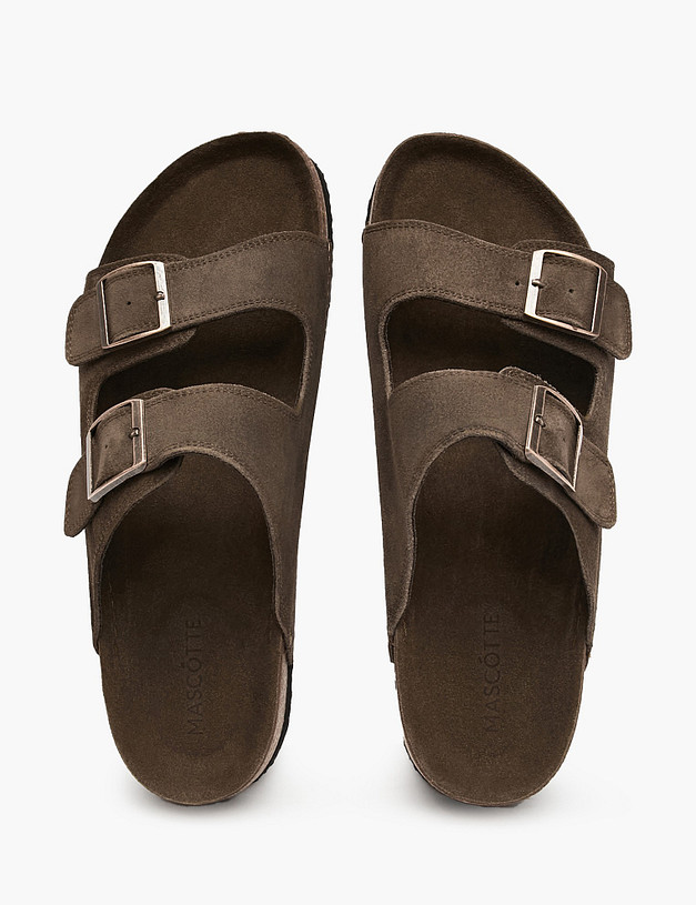 Оливковые мужские сабо MASCOTTE 98-614822-0204 | ракурс 5