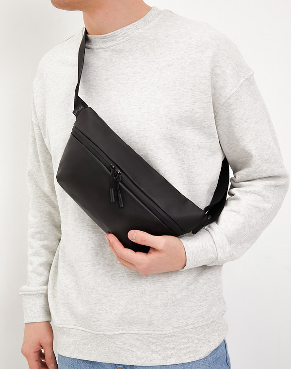 649-4103-602 Сумка мужская и.кожа/текстиль черн, S, Mascotte Lite