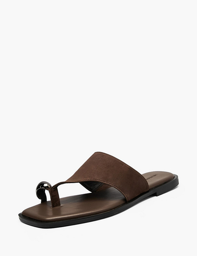 Коричневые женские сабо MASCOTTE 233-615111-4690M | ракурс 2