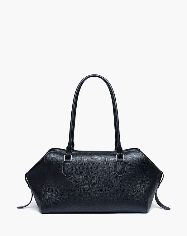 660-6124-102 Сумка женская нат.кожа-и.кожа/текстиль черн, M, Mascotte