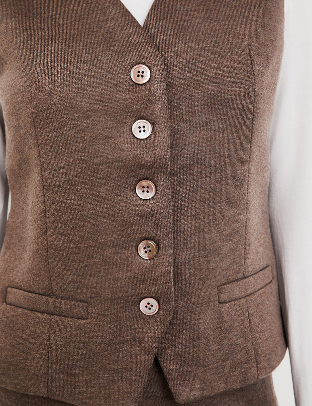 Женский жилет цвета капучино MASCOTTE 852-5231-2409 | ракурс 5