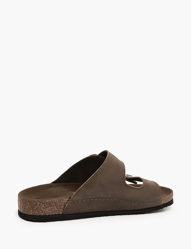 Оливковые мужские сабо MASCOTTE 98-614822-0204 | ракурс 4