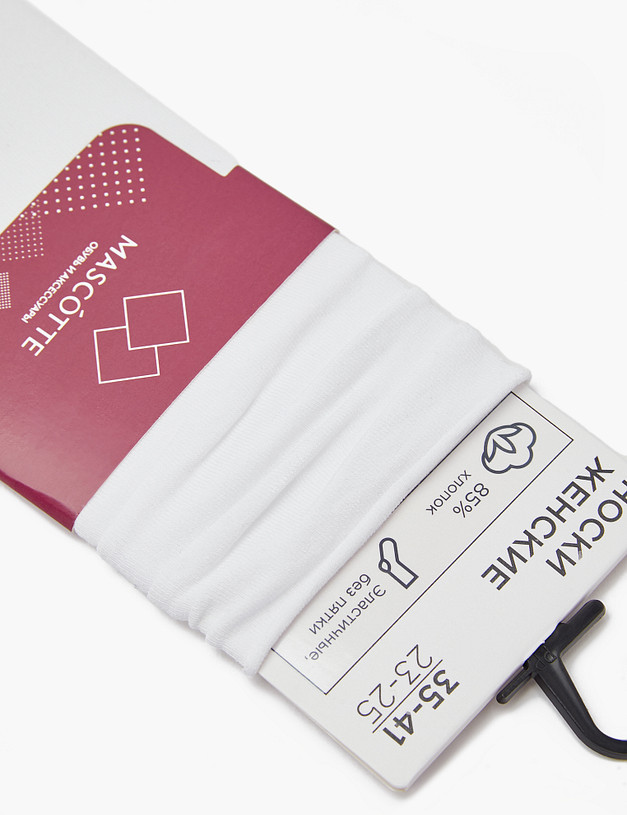 Белые женские носки MASCOTTE 764-3215-2601 | ракурс 3