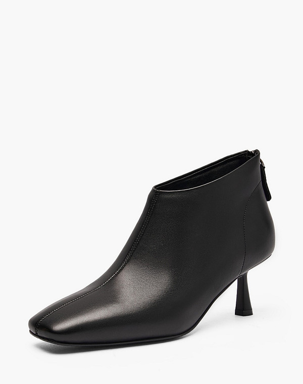 234-510522-0102 Ботинки женские нат.кожа/ворсин черн, Mascotte