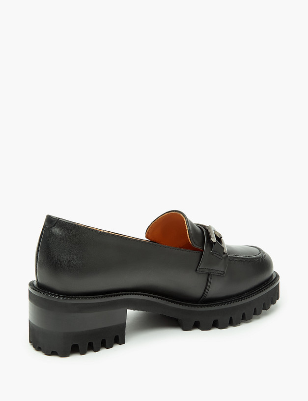 Черные женские лоферы MASCOTTE 58-2260312-3100M | ракурс 3 Черные женские лоферы MASCOTTE 58-2260312-3100M | ракурс 3