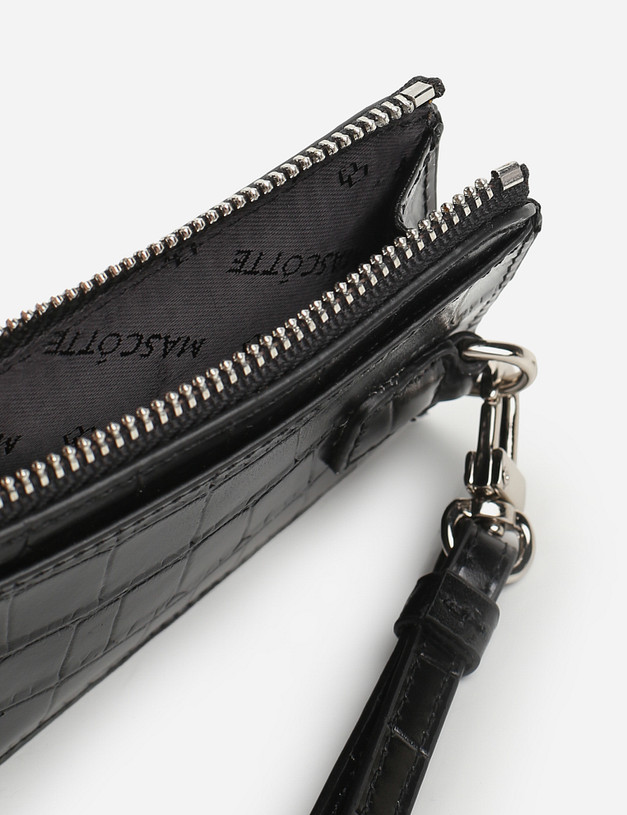 Черная мужская визитница MASCOTTE 658-1201-102 | ракурс 3