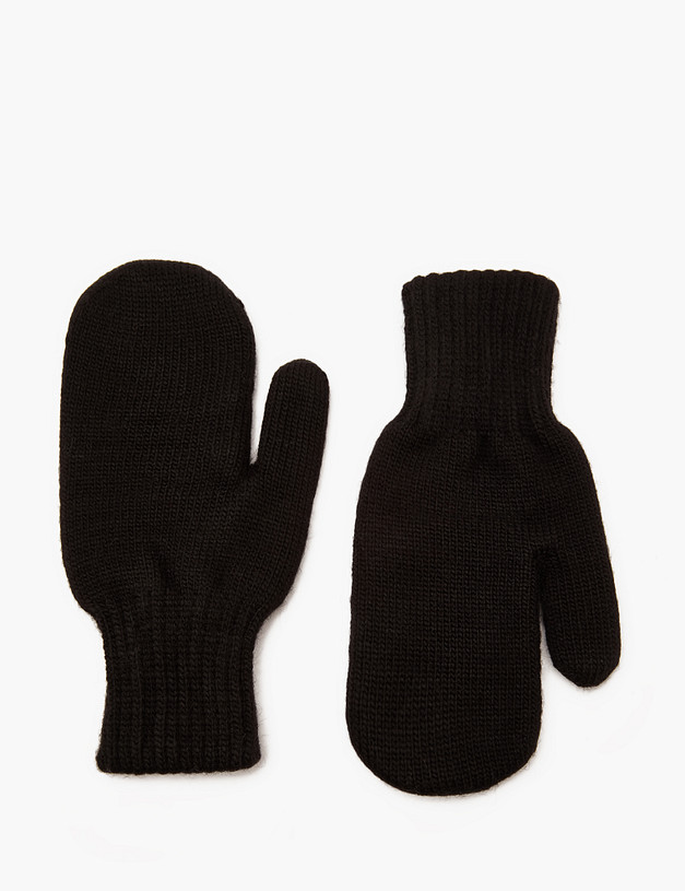 Черные женские варежки MASCOTTE 781-3201-7502 | ракурс 2
