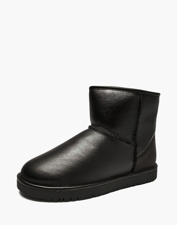 142-529336-1909 Ботинки мужские нат.кожа/мех черн, Mascotte