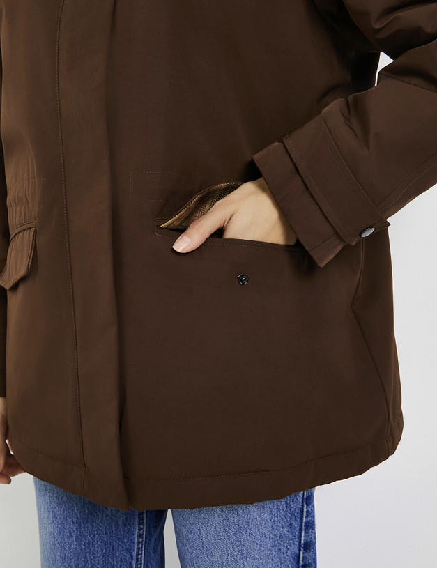 Коричневая женская куртка MASCOTTE 834-5201-2609 | ракурс 6