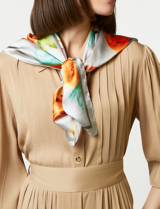 Серый женский платок MASCOTTE 700-2110-2413 | ракурс 1