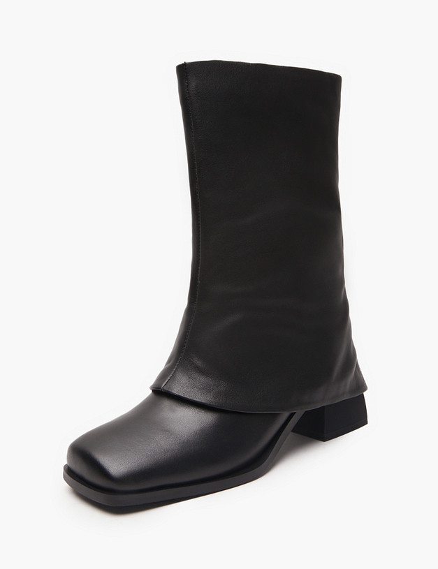 Черные женские полусапоги MASCOTTE 126-4245022-3100M | ракурс 2