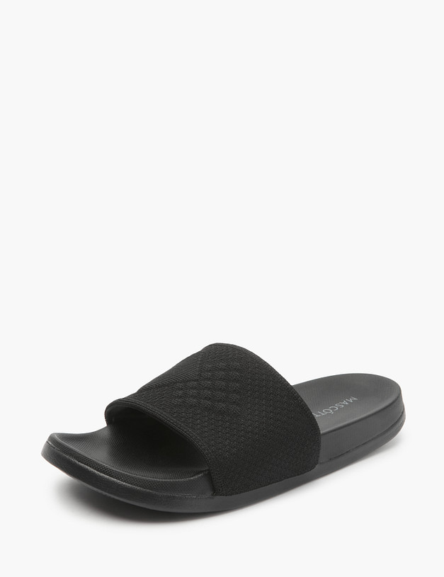 Черные женские слайдеры MASCOTTE 151-210425-0202 | ракурс 2