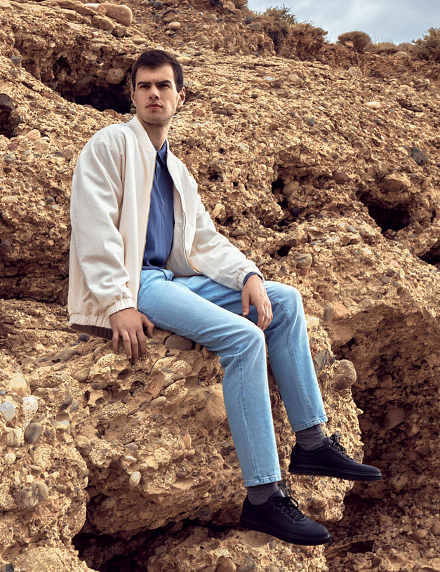 Черные мужские кеды MASCOTTE 175-322411-0102 | ракурс 1 Черные мужские кеды MASCOTTE 175-322411-0102 | ракурс 1