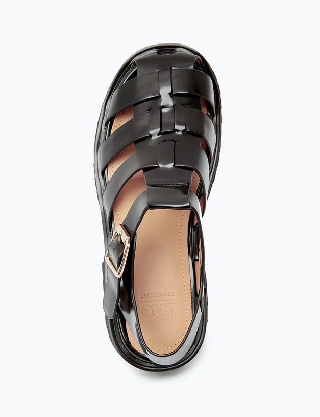 Черные женские сандалии MASCOTTE 58-411811-0102 | ракурс 3 Черные женские сандалии MASCOTTE 58-411811-0102 | ракурс 3