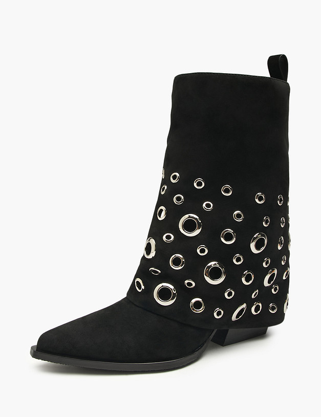 Черные женские казаки MASCOTTE 15-522921-0602 | ракурс 2