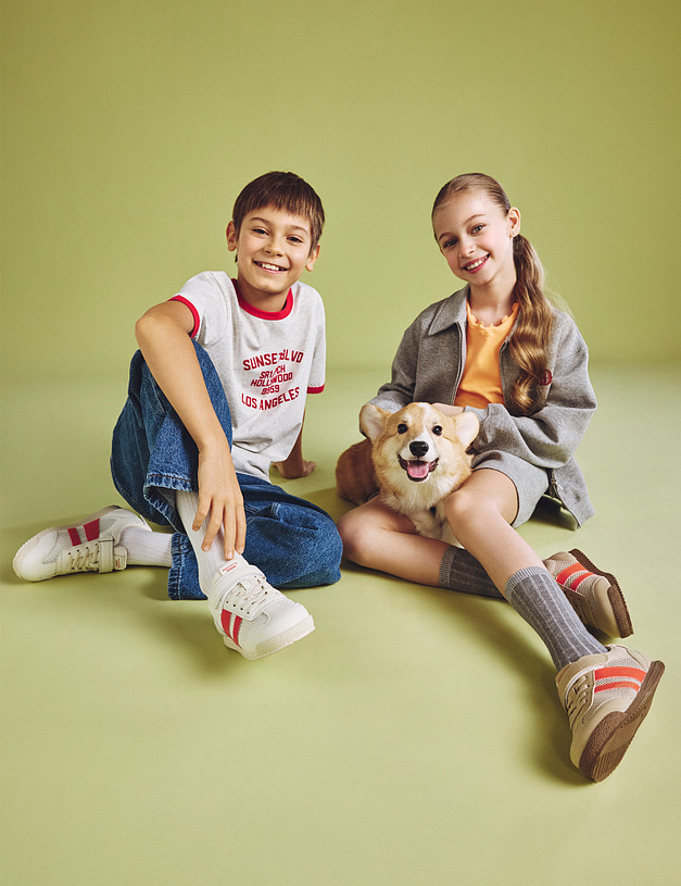 Молочные детские кеды MASCOTTE 234-511621-0201 | ракурс 1 Молочные детские кеды MASCOTTE 234-511621-0201 | ракурс 1