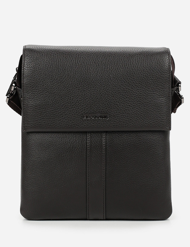 Коричневая кожаная мужская сумка MASCOTTE 622-0211-109 | ракурс 2