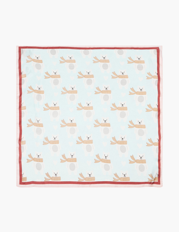 Голубой женский платок MASCOTTE 700-2107-2411 | ракурс 2