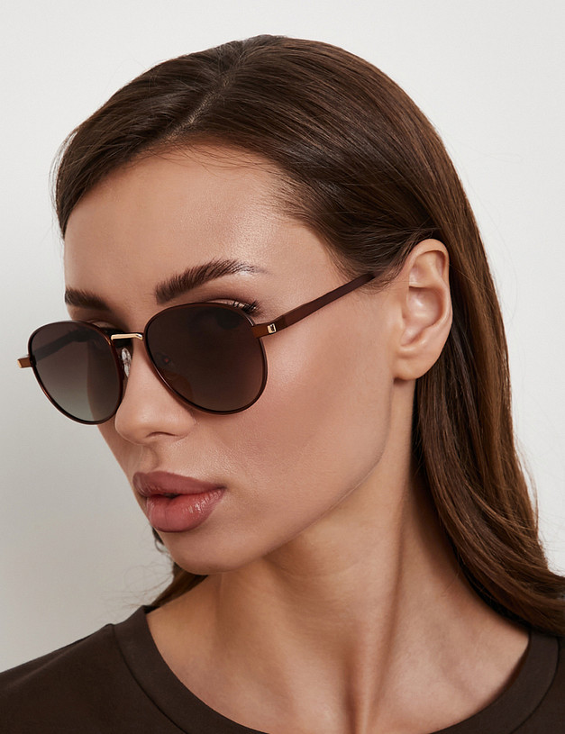 Коричневые женские очки MASCOTTE 793-6126-7709 | ракурс 1