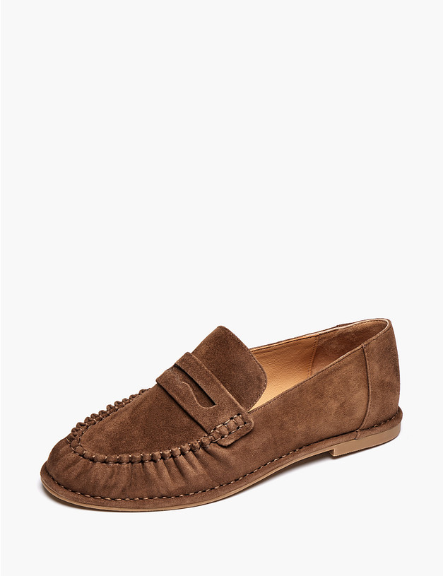 Коричневые женские лоферы MASCOTTE 234-614111-0609 | ракурс 2