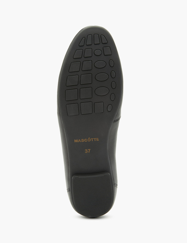 Черные женские мокасины из натуральной кожи MASCOTTE 58-312111-3180M | ракурс 5