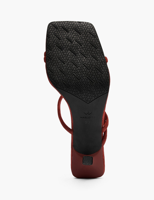 Красные женские сабо MASCOTTE 234-611491-0605 | ракурс 5