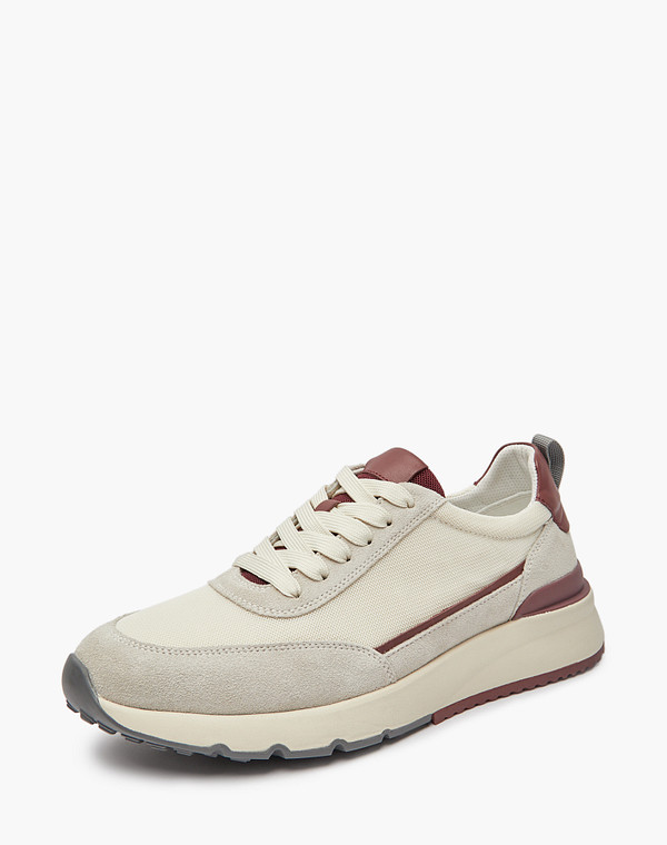 22-5150611-2255M Полуботинки для активного отдыха мужские велюр-текстиль/нат.кожа молочн, Mascotte