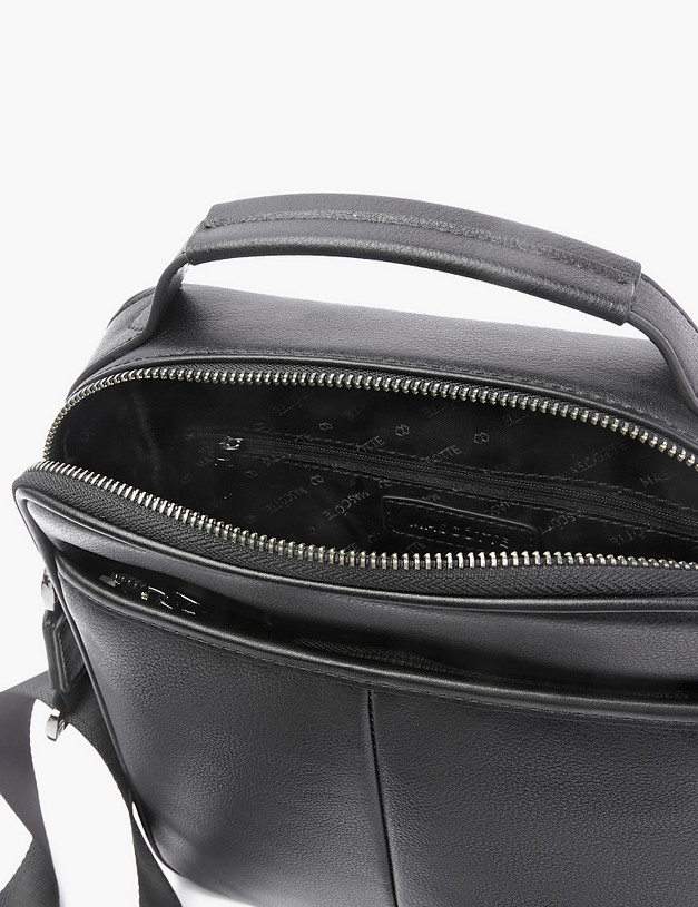 Черная кожаная мужская сумка MASCOTTE 602-2226-102 | ракурс 4