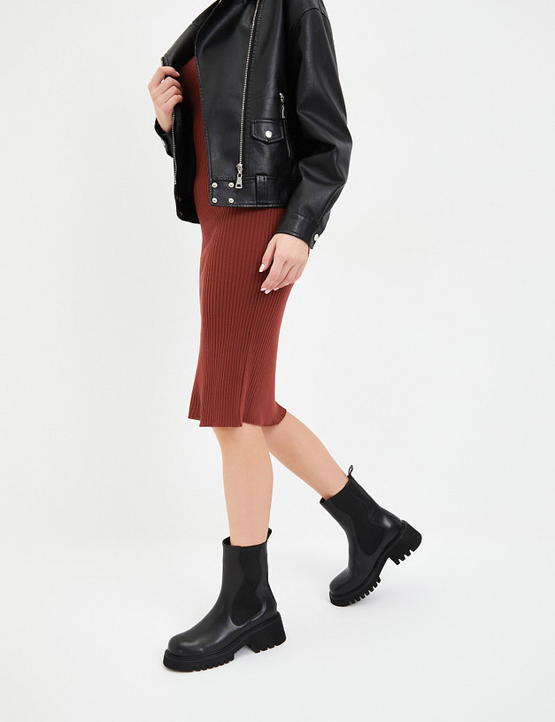 Черные женские челси MASCOTTE 233-3201521-3100M | ракурс 1