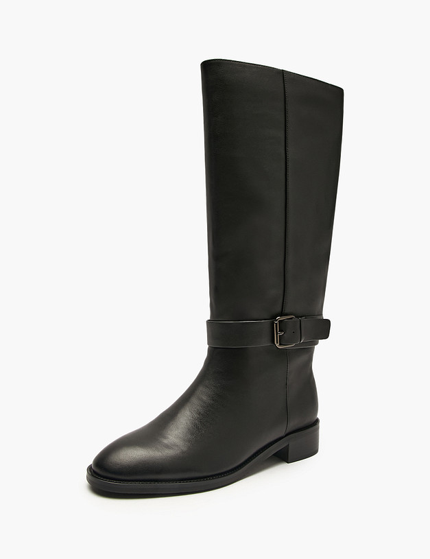 Черные женские сапоги MASCOTTE 126-5281821-3100M | ракурс 2