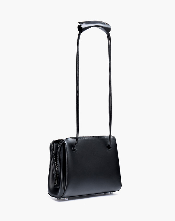 660-6121-602 Сумка женская кож.спилок-и.кожа/и.кожа черн, S, Mascotte