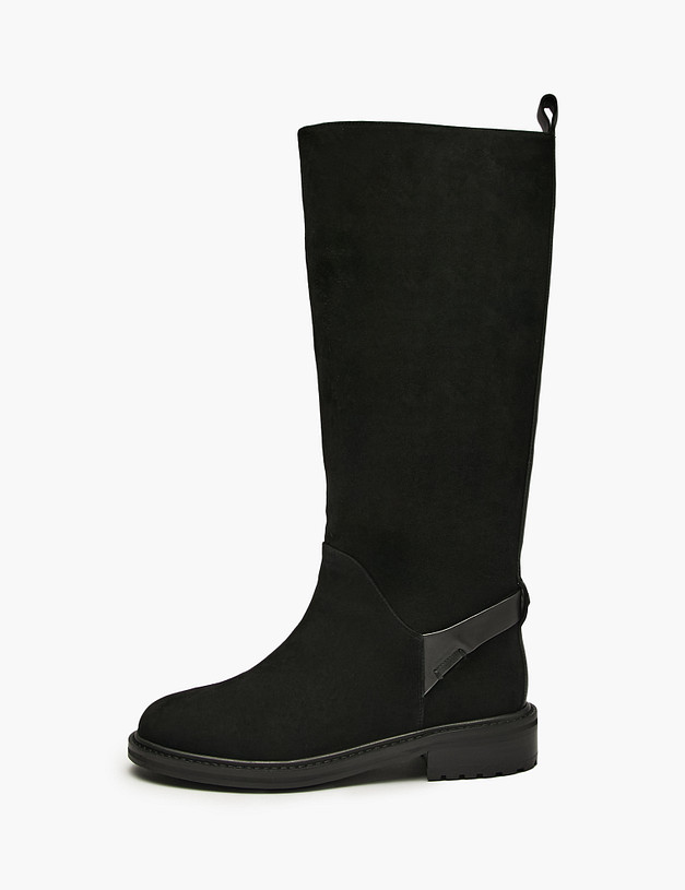 Черные женские зимние сапоги MASCOTTE 175-5282431-3605M | ракурс 1