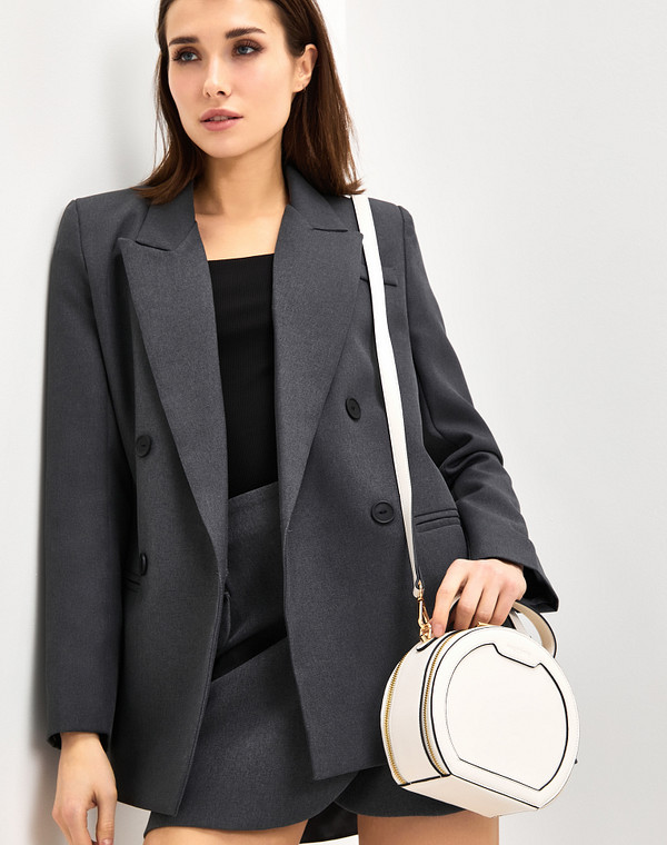 610-1209-608 Сумка женская и.кожа/текстиль беж, S, Mascotte