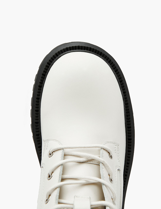 Белые женские зимние ботинки MASCOTTE 58-321631-4156M | ракурс 5