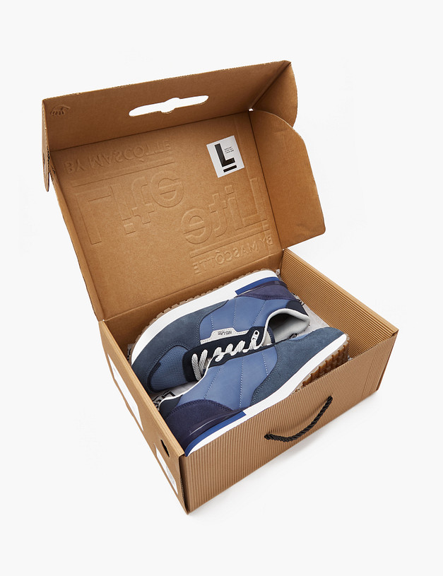 Синие женские кроссовки MASCOTTE 189-414121-0203 | ракурс 6