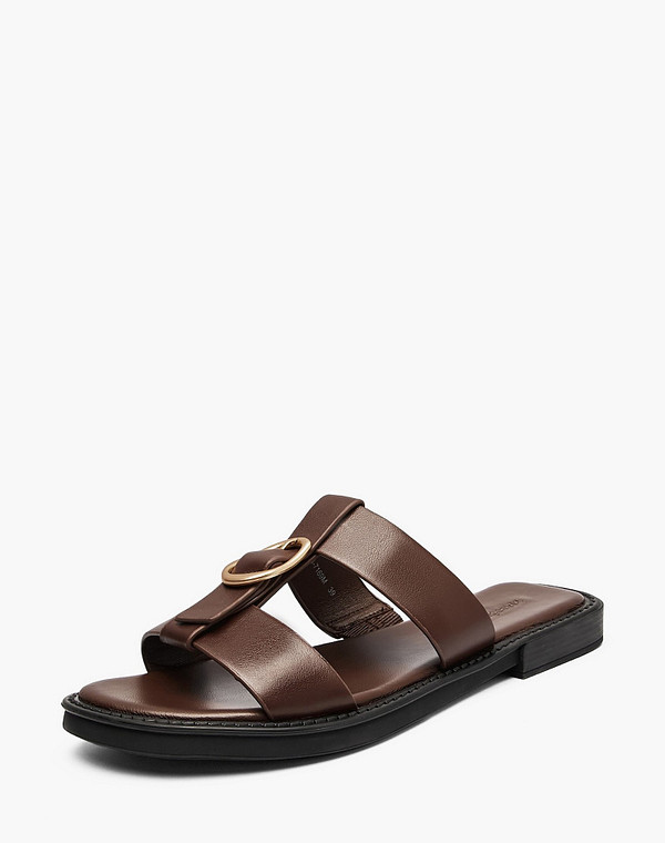 233-6103514-7169M Туфли летние женские нат.кожа/нат.кожа корич, Mascotte