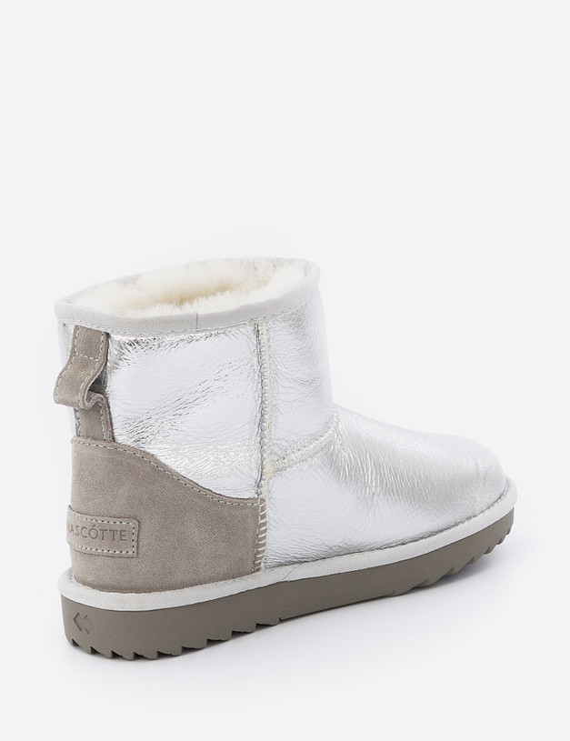 Серебристые женские угги MASCOTTE 234-1225131-0916 | ракурс 4