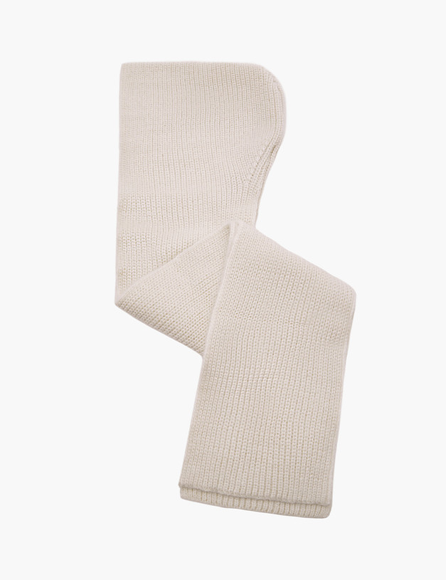 Бежевая женская шапка-шарф MASCOTTE 781-3228-7508 | ракурс 2