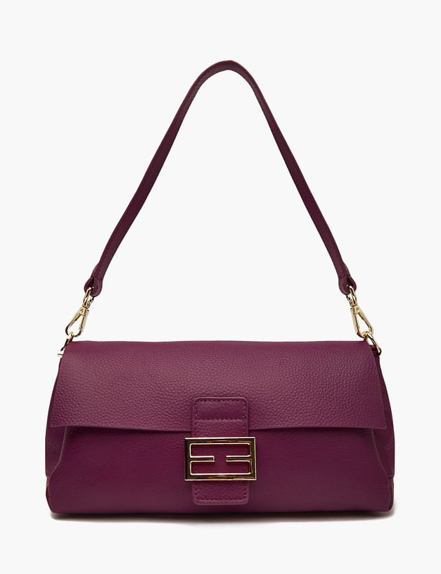 Фиолетовая кожаная женская сумка MASCOTTE 660-3212-107 | ракурс 3