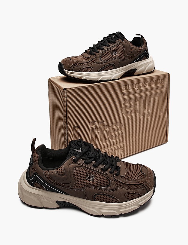 Коричневые мужские кроссовки MASCOTTE 64-520521-0209 | ракурс 6