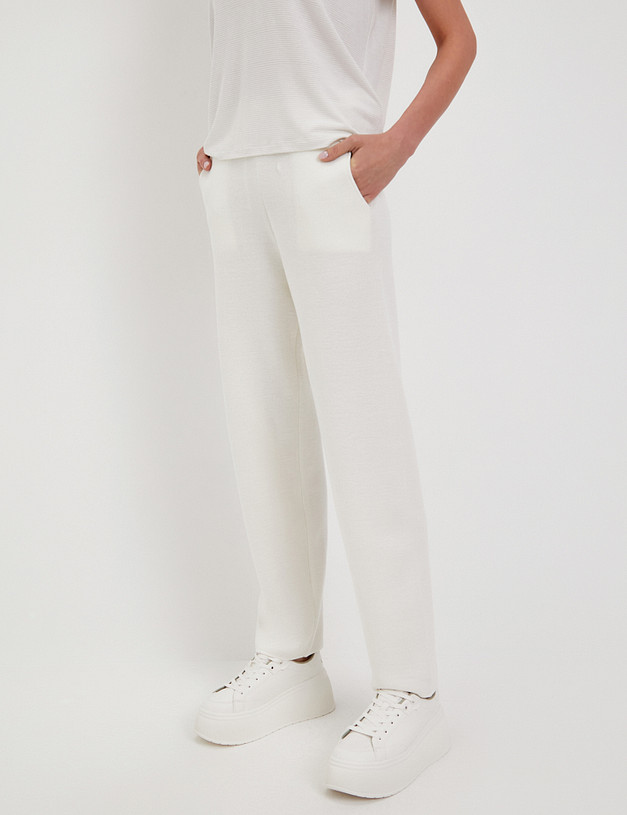 Молочные женские брюки MASCOTTE 870-4107-2401 | ракурс 3