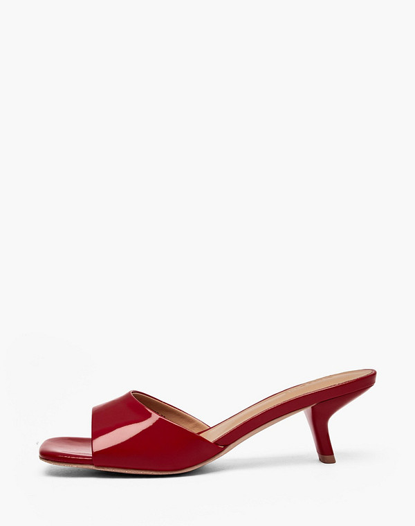 78-610811-0705 Туфли летние женские лак.кожа/нат.кожа красн, Mascotte