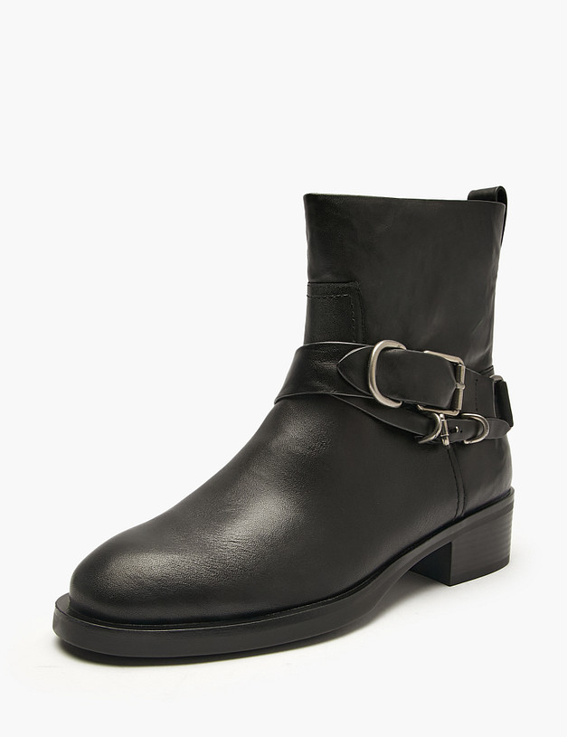 Черные женские ботинки MASCOTTE 233-5282921-0102 | ракурс 2