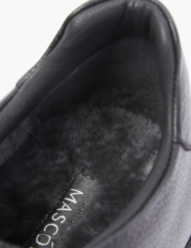 Черные мужские кроссовки на меху MASCOTTE 22-220932-3131M | ракурс 6