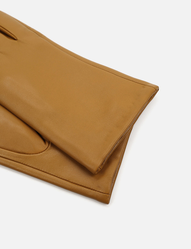 Горчичные женские перчатки MASCOTTE 717-4201-113 | ракурс 3