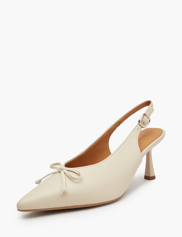 Молочные женские туфли с бантиком MASCOTTE 94-5164813-4583M | ракурс 4