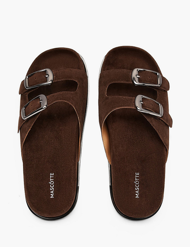 Коричневые женские сабо MASCOTTE 234-611711-4690M | ракурс 4