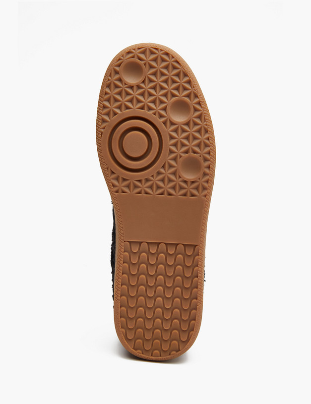 Черные женские пушистые кеды MASCOTTE 234-324641-0602 | ракурс 5